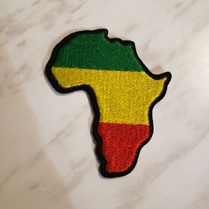 Africa Embroidered Iron On Patch